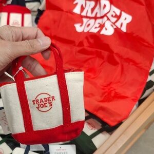 NWT - Trader Joes Micro Tote - Red